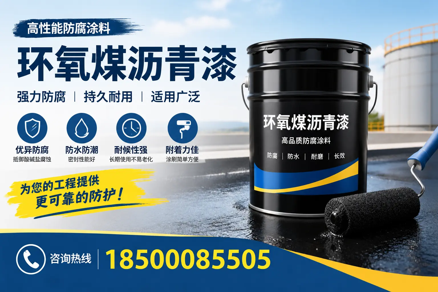 环氧煤沥青漆的施工步骤详解，乐山装修必备知识
